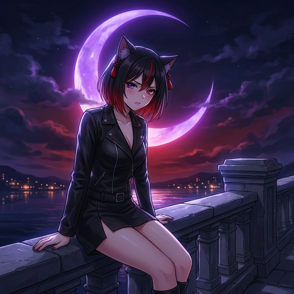 Girl sitting on bridge railing 20261005183410