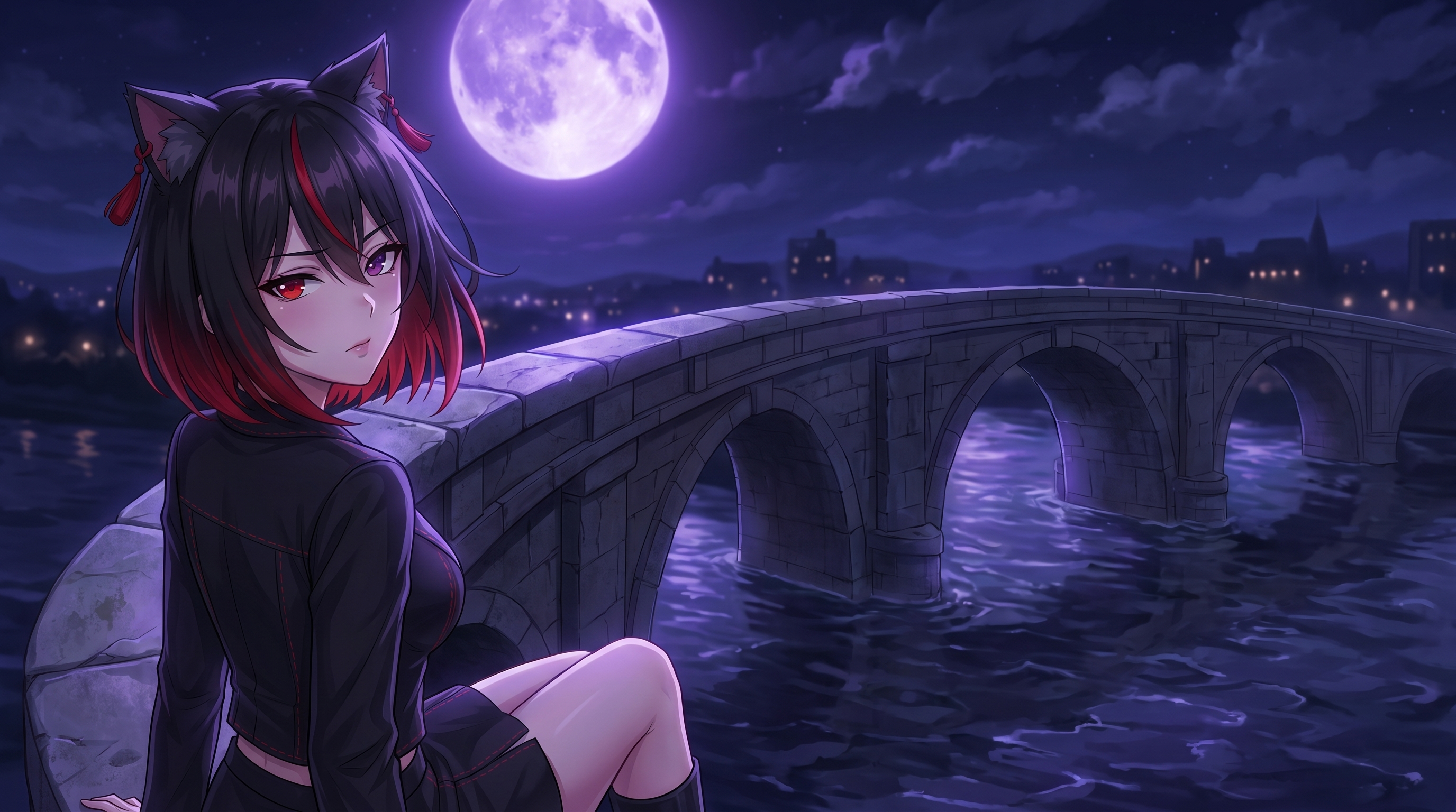 Girl sitting on bridge railing 2K 20261005184241