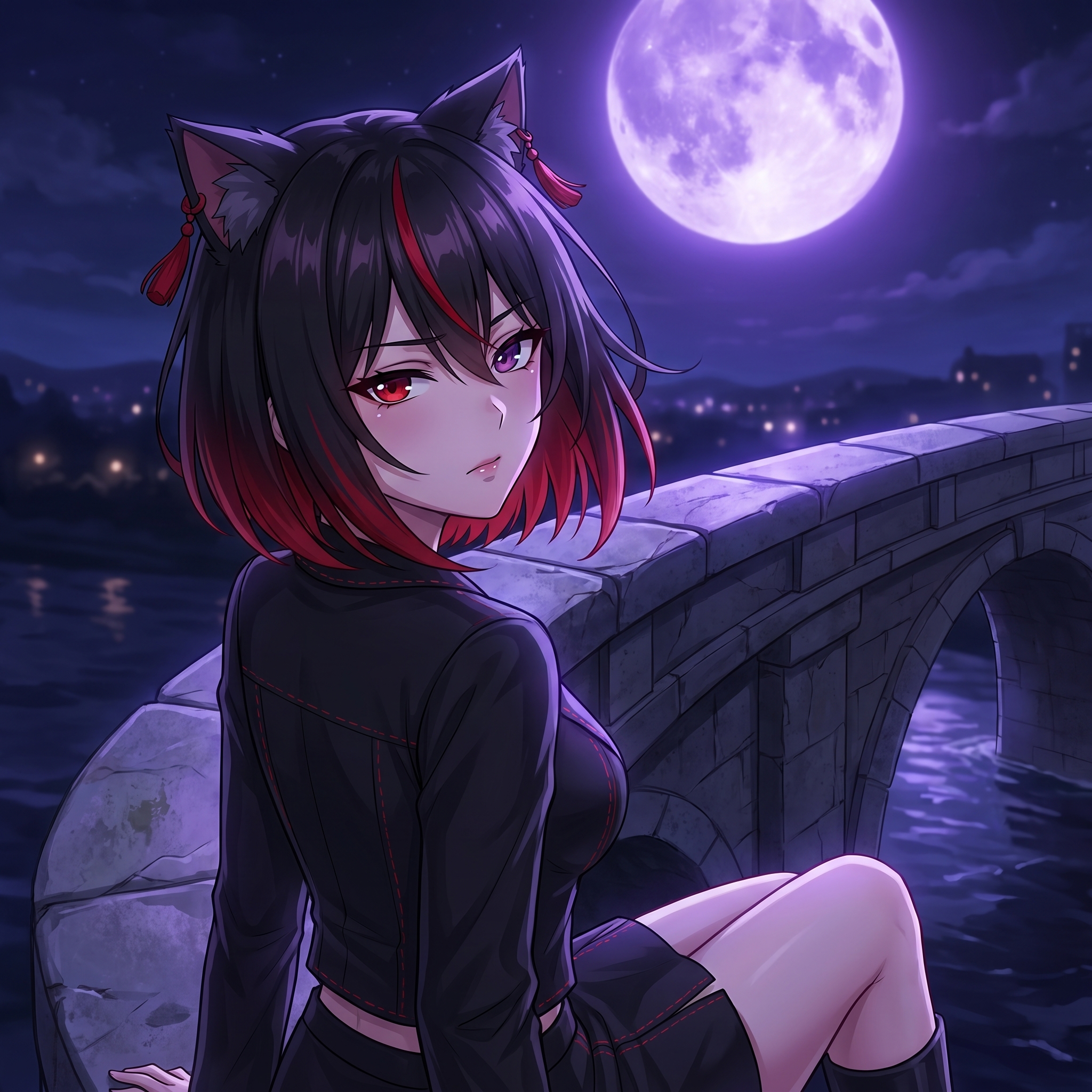 Girl sitting on bridge railing 2K 20261005232854