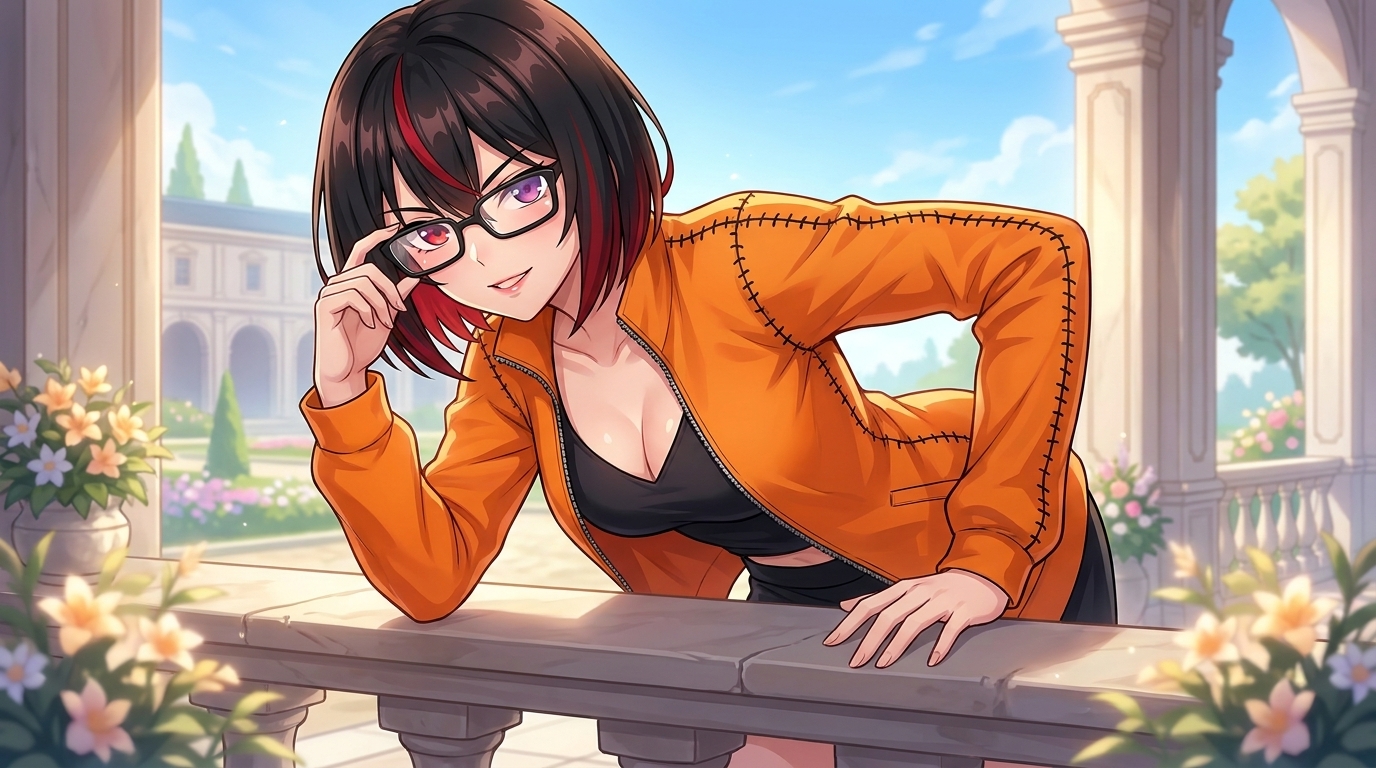 Girl standing in unusual pose 20260926122812